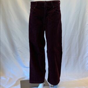 GAP - Women’s Deep Burgundy Wide Leg Corduroy Pants - Size 10 Petite